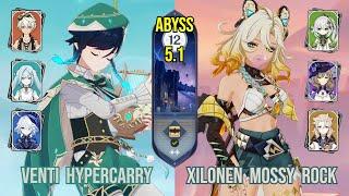 C0 Venti Hypercarry & C2 Xilonen Mossy Rock | Spiral Abyss 5.1 | Genshin Impact