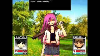 Sunny stabs Aubrey then he stabs himself - Omori