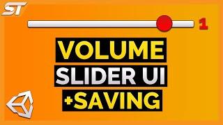 How To Make a UI VOLUME SLIDER | Beginner UI Tutorial (Saving & Loading)