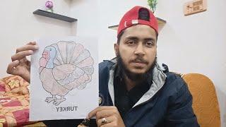 Color the picture of a turkey with colored pencils - CAREER GYAN