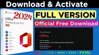 download and install microsoft office 2024 Free | Activation key ️ | Download MS Office 2024 Free