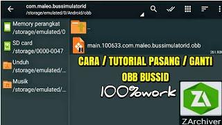 CARA /TUTORIAL GANTI /PASANG FILE OBB BUSSID 100%WORK