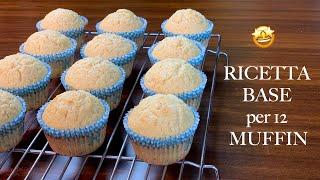 RICETTA BASE PER MUFFIN come fare muffin morbidissimi e non gommosi | Prima del Caffè