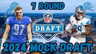 Full 7-Round 2024 Detroit Lions Mock Draft!