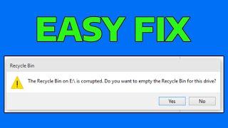 How To Fix The Recycle Bin is Corrupted in Windows