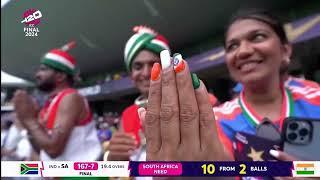 Last over of T20 World Cup Final Match 2024