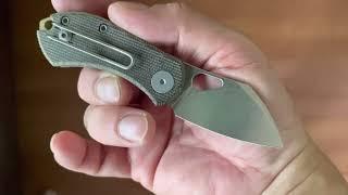 Giantmouse Nibbler green canvas micarta