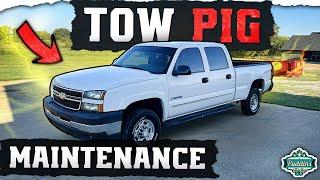 BROKEN WINDOWS, Oil change, and MORE! TOW PIG SALLY!