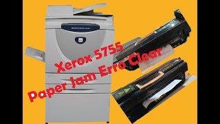 How to clear Xerox 5755 paper jam error