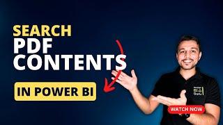 Elevate Your Dashboards: Power BI Techniques For PDF Content Search | NextGen BI Guru