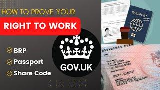 How to prove right to work to employer without NI number in UK 2022 | How to Get a share code Online