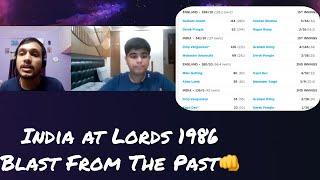 Blast From the Past| Episode 1| Reliving India's 1986 Lords Win| ARNAV VERMA