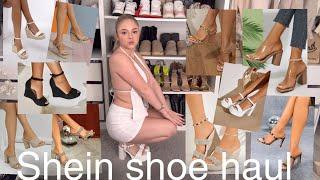 Shein summer shoe haul | try on