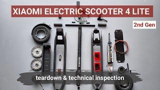 Xiaomi Mi Electric Scooter 4 Lite (2nd Gen) Disassembly & Technical Review