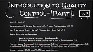 Introduction to Quality Control Part I