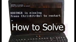 Hot to Solve Bootmgr is Missing Error in Laptop Compaq Presario CQ61