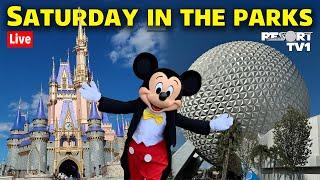 Live: Saturday in the Parks - Epcot & Magic Kingdom Park Hopping - Walt Disney World Live Stream