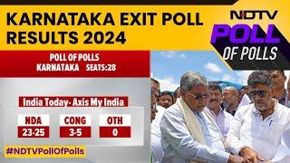 Exit Polls Of Karnataka | Karnataka Exit Poll: Most Polls Predict 20 Seats For NDA