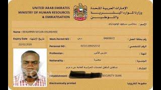 What is the cost for work permit for UAE?