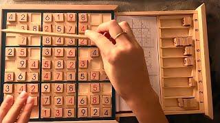  ASMR - Wooden Blocks Sudoku (4)- Clicky Whispers