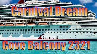 Carnival Dream - Cove Balcony 2321 Tour