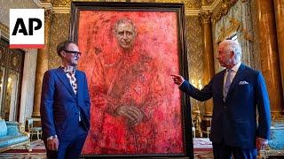 King Charles III unveils his first official portrait since his coronation