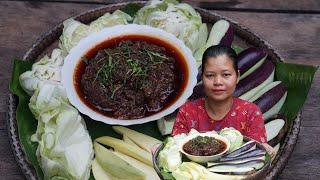 Frying Khmer fish paste recipe -Simple cooking channel