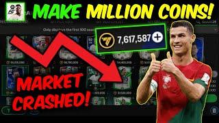 Make Million Coins in FC Mobile | MARKET CRASHED, Best Time For Investment | Mr. Believer