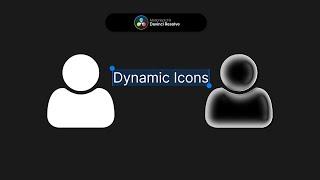 Create DYNAMIC ICONS in FUSION -  Davinci Resolve Tutorial