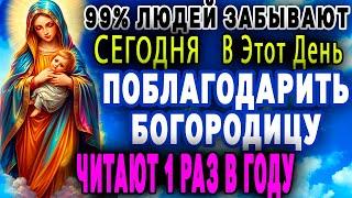 ОДИН РАЗ В ГОД ЧИТАЮ И БЕД НЕ ЗНАЮ! Богородица защищает меня от всех несчастиий. Но лишь 1% читает