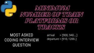 Minimum Train Platforms or Tracks