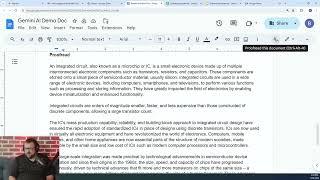 Gemini AI for Google Workspace - Google Docs Demo