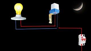 Photocell Sensor Wiring  Connection || Photocell Circuit Wiring Diagram || It's Electrical ||