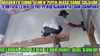 cara cepat ngaci tembok mengunakan roskamT bahan semen putih...