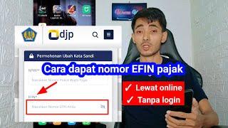 Cara Lihat nomor EFIN lewat aplikasi m-pajak