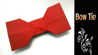 Origami Tutorial to make an easy Paper " Bow Tie" - Father's day Special