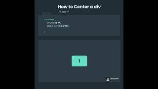 How to center a div using grid