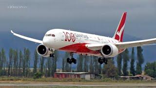 Regreso de Qantas a Santiago de Chile! 1er Vuelo en Boeing 787-9 (VH-ZNJ 100 years Livery)