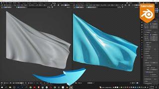Blender Tutorial : How to create flag animation in blender || Flag Animation