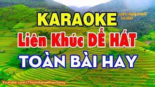 KARAOKE Liên Khúc Nhạc Sống DỄ HÁT NHẤT - Cực Hay Nhạc Sống Cha Cha Cha Karaoke