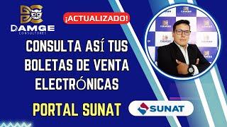 🟠 Como descargar y/o consultar las boletas electrónicas emitidas desde el portal SUNAT 2024