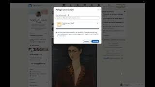 Tuto post Linkedin - Carrousel / document PDF