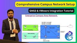 Comprehensive Campus Network Setup: GNS3 & VMware Integration Tutorial #ccna #ccnp