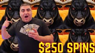 High Stakes Gambling On High Limit Slots - $250 Spin JACKPOTS
