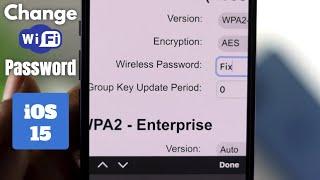 Change wifi Password from iPhone [How to on iOS 15]