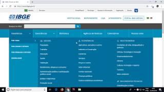 Como extrair dados do IBGE - Estatísticas
