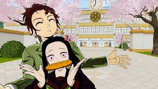 Tanjiro e Nezuko no Arco da Escola no Demon Slayer vr | Ep.1