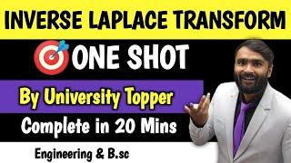 Inverse Laplace Transform|Engineering Mathematics|One Shot |Pradeep Giri Sir