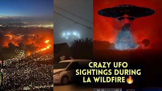 "Crazy UFO Sightings Spotted During California Wildfire Live News (2025)"