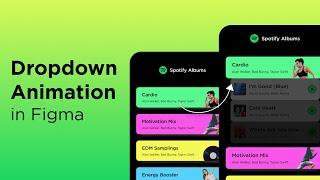 Dropdown Menu Animation in Figma | UI Design Tutorial
